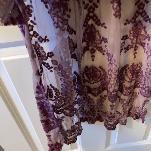 Altar’d State Beautiful plum lace  dress - Picture 3 of 5